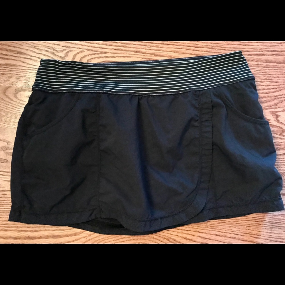 ZELLA Large Black w/ Stripe Mini Skort Skirt